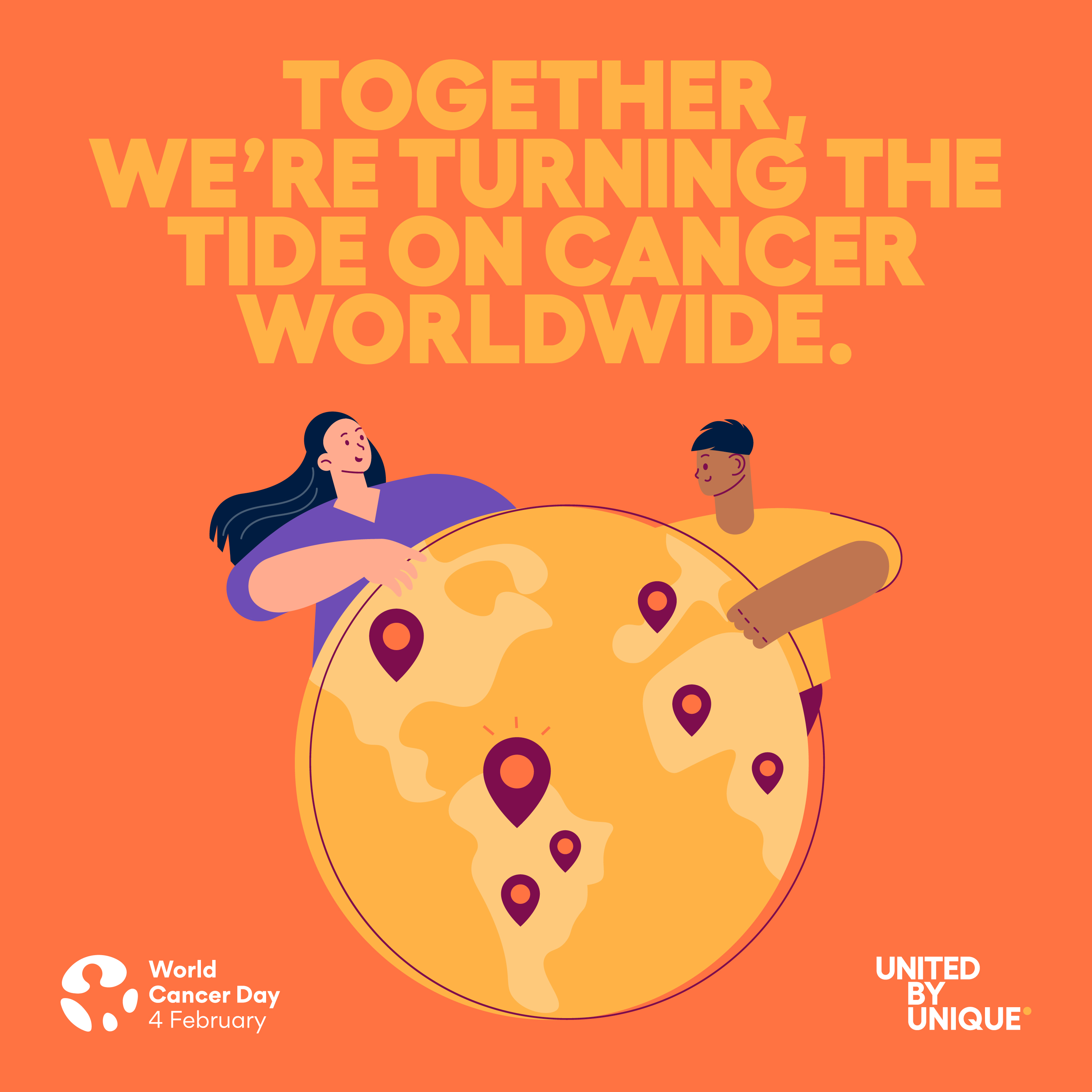  Together, we are turning the tide on cancer worldwide